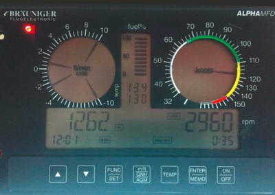 SYSTEME INSTRUMENTATION DE VOL ET MOTEUR BRÄUNINGER FLUGELECTRONIC